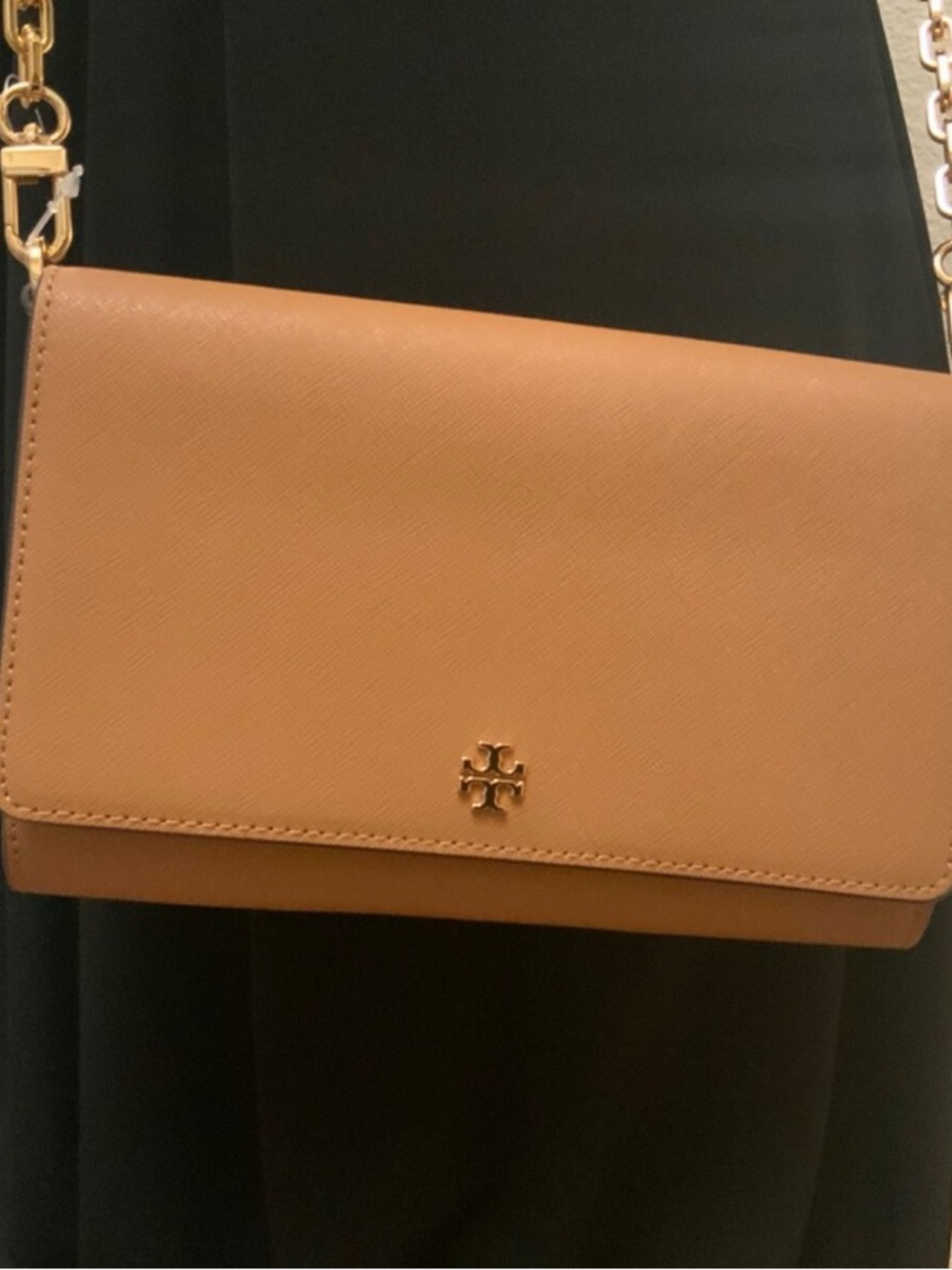 Tory Burch Emerson Leather Chain-Wallet Crossbody Bag Cardamom - Picture 4 of 12